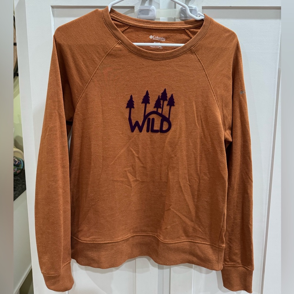 Columbia Women’s Rust Orange 'Wild' Crewneck Sweatshirt